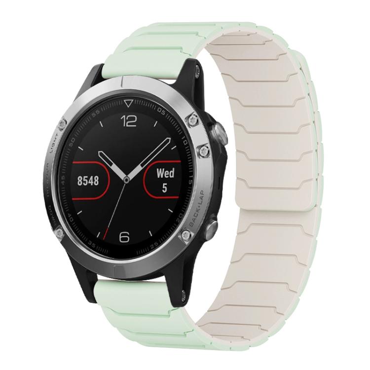 xDfind Magnetic Silicone Watch Band, For Garmin Fenix 8/7X/6X/5X 26mm, For Garmin Fenix 8/7/6/5 22mm, For Garmin Forerunner 35/30/35J 20mm