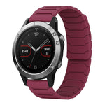 xDfind Magnetic Silicone Watch Band, For Garmin Fenix 8/7X/6X/5X 26mm, For Garmin Fenix 8/7/6/5 22mm, For Garmin Forerunner 35/30/35J 20mm