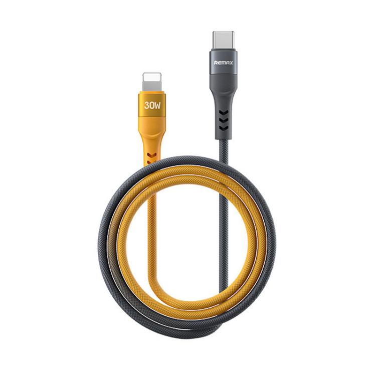 كابل بيانات شحن سريع مضفر REMAX CB16 PD30W من Type-C إلى 8 Pin ماكارون، الطول: 1.2 متر، Type-C إلى 8 Pin
