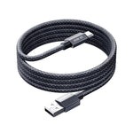 كابل بيانات شحن سريع مضفر من سبائك الألمنيوم REMAX CB01 3A من USB إلى Type-C مع ضوء LED، الطول: 1.2م، USB إلى Type-C