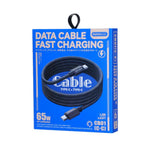 كابل بيانات شحن سريع مضفر من سبائك الألمنيوم REMAX CB01 3A من USB إلى Type-C مع ضوء LED، الطول: 1.2م، USB إلى Type-C