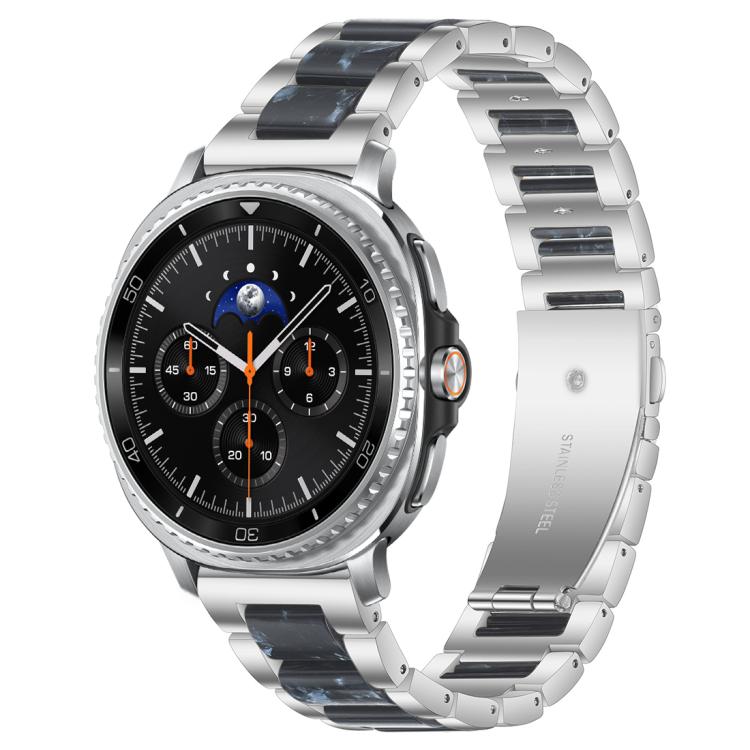 xDfind Three Beads Metal Resin Watch Band, For Samsung Galaxy Watch Ultra/Ultra 2025, For Samsung Galaxy Watch8 / 8 Classic, For Samsung Galaxy Watch 7 / 6 / 5 / FE