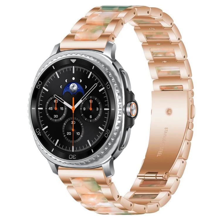 xDfind Three Beads Metal Resin Watch Band, For Samsung Galaxy Watch Ultra/Ultra 2025, For Samsung Galaxy Watch8 / 8 Classic, For Samsung Galaxy Watch 7 / 6 / 5 / FE