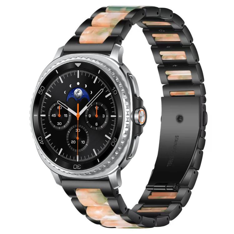 xDfind Three Beads Metal Resin Watch Band, For Samsung Galaxy Watch Ultra/Ultra 2025, For Samsung Galaxy Watch8 / 8 Classic, For Samsung Galaxy Watch 7 / 6 / 5 / FE