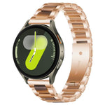 xDfind Three Beads Metal Resin Watch Band, For Samsung Galaxy Watch Ultra/Ultra 2025, For Samsung Galaxy Watch8 / 8 Classic, For Samsung Galaxy Watch 7 / 6 / 5 / FE