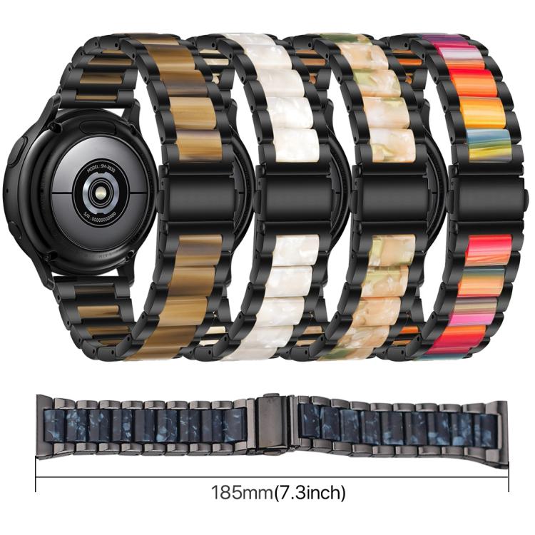 xDfind Three Beads Metal Resin Watch Band, For Samsung Galaxy Watch Ultra/Ultra 2025, For Samsung Galaxy Watch8 / 8 Classic, For Samsung Galaxy Watch 7 / 6 / 5 / FE