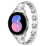 سوار ساعة معدني على شكل X بسطر واحد من الألماس من xDfind، لساعات سامسونج جالاكسي ووتش ألترا/ألترا 2025، لساعات سامسونج جالاكسي ووتش8 / 8 كلاسيك، لساعات سامسونج جالاكسي ووتش 7 / 6 / 5 / FE