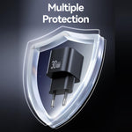 شاحن صغير USAMS CC263 GaN USB-C / Type-C و USB مزدوج المنفذ بقوة 30 واط، CC263