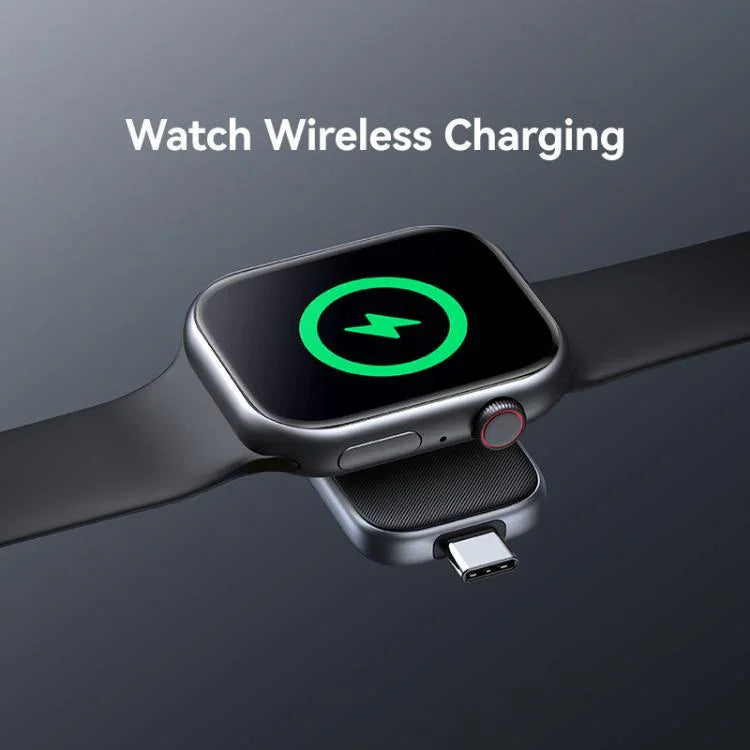 شاحن لاسلكي محمول بمنفذ USB-C / Type-C لسلسلة ساعات آبل من USAMS موديل CD247