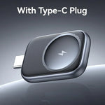 شاحن لاسلكي محمول بمنفذ USB-C / Type-C لسلسلة ساعات آبل من USAMS موديل CD247