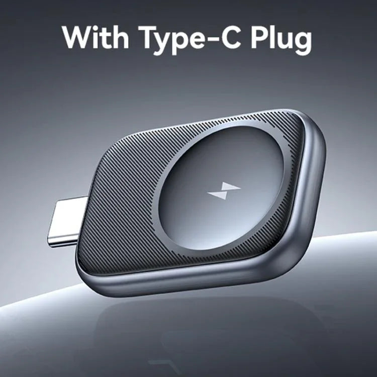 شاحن لاسلكي محمول بمنفذ USB-C / Type-C لسلسلة ساعات آبل من USAMS موديل CD247