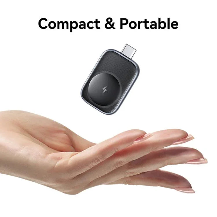 شاحن لاسلكي محمول بمنفذ USB-C / Type-C لسلسلة ساعات آبل من USAMS موديل CD247