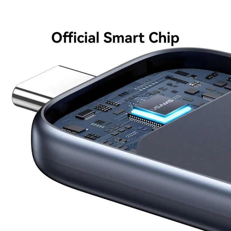 شاحن لاسلكي محمول بمنفذ USB-C / Type-C لسلسلة ساعات آبل من USAMS موديل CD247