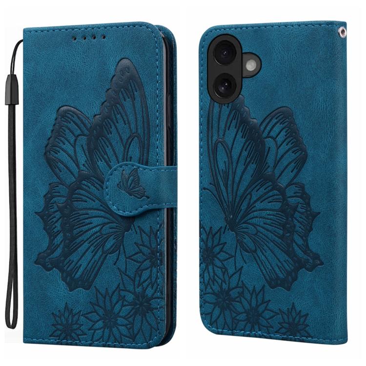 غطاء هاتف جلدي بنقش فراشات مع إحساس بالجلد الكلاسيكي وقلب أفقي، لهواتف iPhone 17 Pro Max، iPhone 17 Pro، iPhone 17، iPhone Air