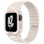 xDfind Magnetic Silicone Watch Band with Integrated Watch Cover, For Apple Watch 42 / 44 / 45mm, For Apple Watch Series 10 / 11 46mm, For Apple Watch Series 10 / 11 42mm, For Apple Watch Ultra 3 / 2 / 1 49mm, For Apple Watch 38 / 41mm
