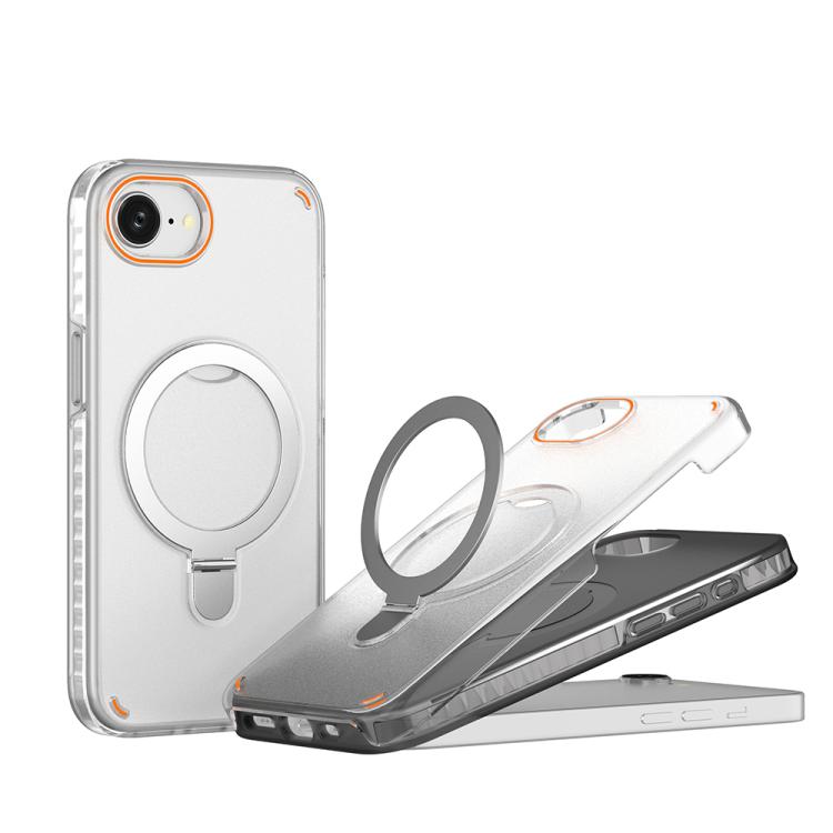غطاء هاتف ملون 2 في 1 مع حامل حلقي MagSafe، لهواتف iPhone 17e / 16e، iPhone 17 Pro Max، iPhone 17 Pro، iPhone 17، iPhone Air، iPhone 16 Pro Max، iPhone 16 Pro، iPhone 16 Plus، iPhone 16