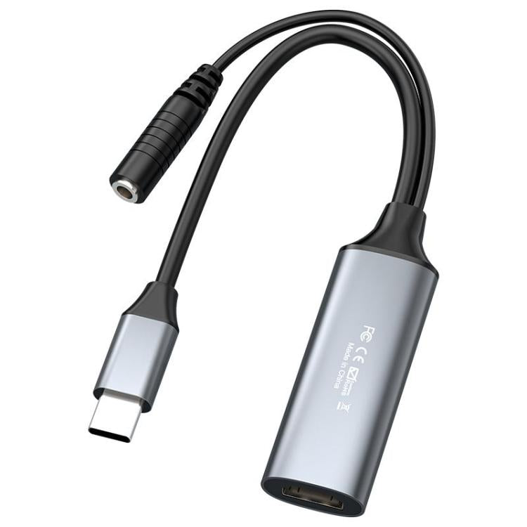 بطاقة التقاط فيديو HDMI إلى Type-C بدقة 4K 30 هرتز مع ميكسر ميكروفون U2