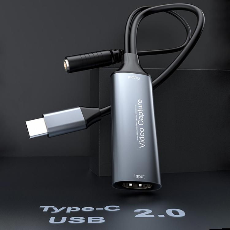 بطاقة التقاط فيديو HDMI إلى Type-C بدقة 4K 30 هرتز مع ميكسر ميكروفون U2