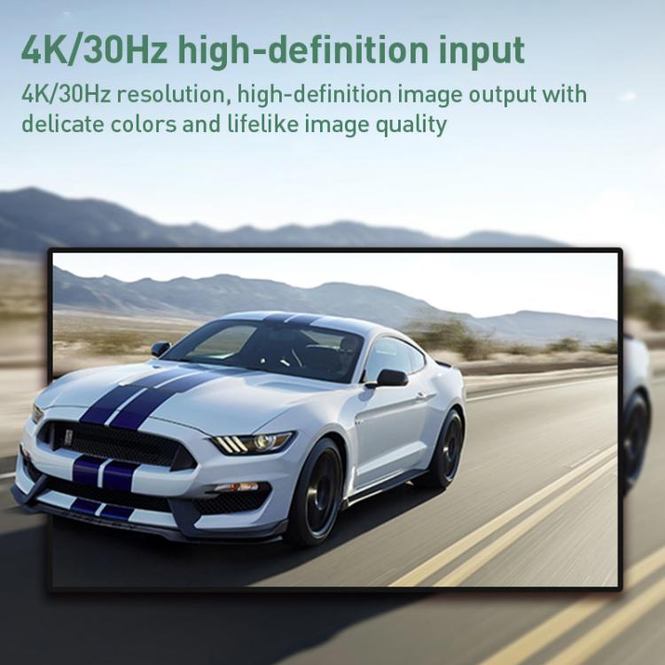 بطاقة التقاط فيديو HDMI إلى Type-C بدقة 4K 30 هرتز مع ميكسر ميكروفون U2