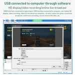 بطاقة التقاط فيديو HDMI إلى Type-C بدقة 4K 30 هرتز مع ميكسر ميكروفون U2