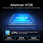 Tanix TX7 صندوق تلفاز ذكي أندرويد 14 بدقة 8K UHD مع جهاز تحكم عن بعد، Allwinner H728 ثماني النواة، 2GB+16GB، 4GB+32GB