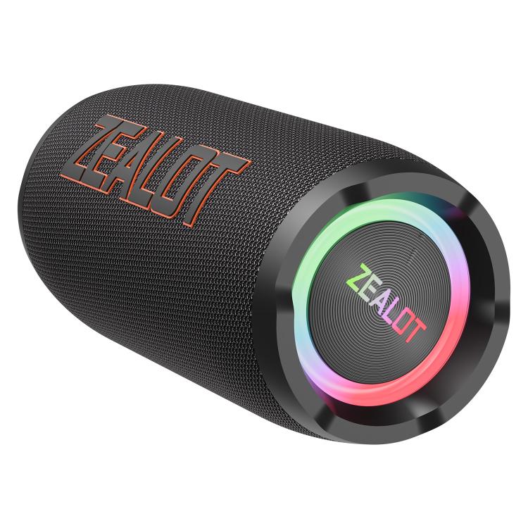 مكبر صوت بلوتوث محمول خارجي RGB Zealot S76 بقوة 50 واط، مع 2 ميكروفون، مع 1 ميكروفون، بدون ميكروفون