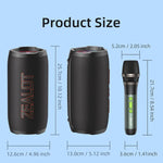 مكبر صوت بلوتوث محمول خارجي RGB Zealot S76 بقوة 50 واط، مع 2 ميكروفون، مع 1 ميكروفون، بدون ميكروفون