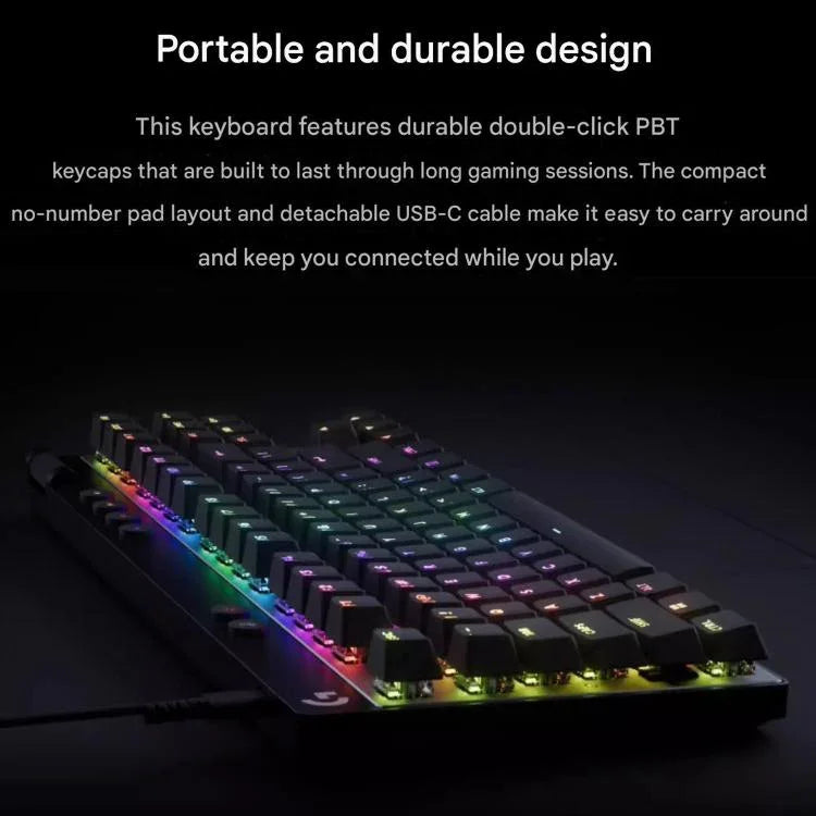 لوحة مفاتيح ألعاب لاسلكية Logitech G PRO X TKL بمفاتيح مغناطيسية سريعة الاستجابة