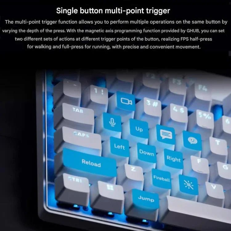 لوحة مفاتيح ألعاب لاسلكية Logitech G PRO X TKL بمفاتيح مغناطيسية سريعة الاستجابة
