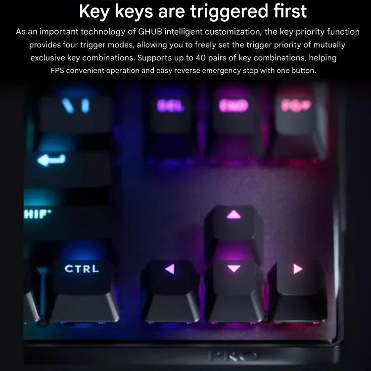 لوحة مفاتيح ألعاب لاسلكية Logitech G PRO X TKL بمفاتيح مغناطيسية سريعة الاستجابة