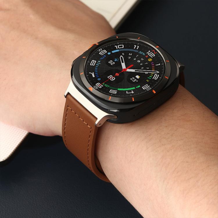 xDfind Rivet Buckle Genuine Leather Watch Band, 20mm, 22mm