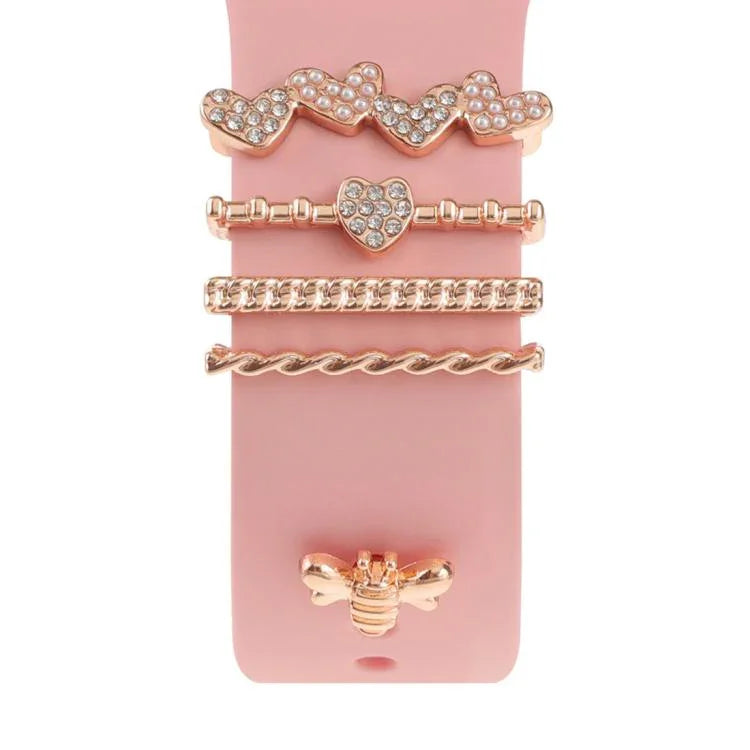 Smart Watch Band Decorative Ring Metal Accessories