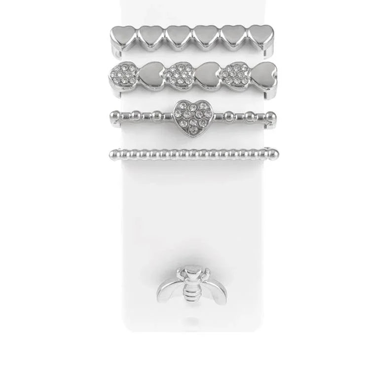 Smart Watch Band Decorative Ring Metal Accessories