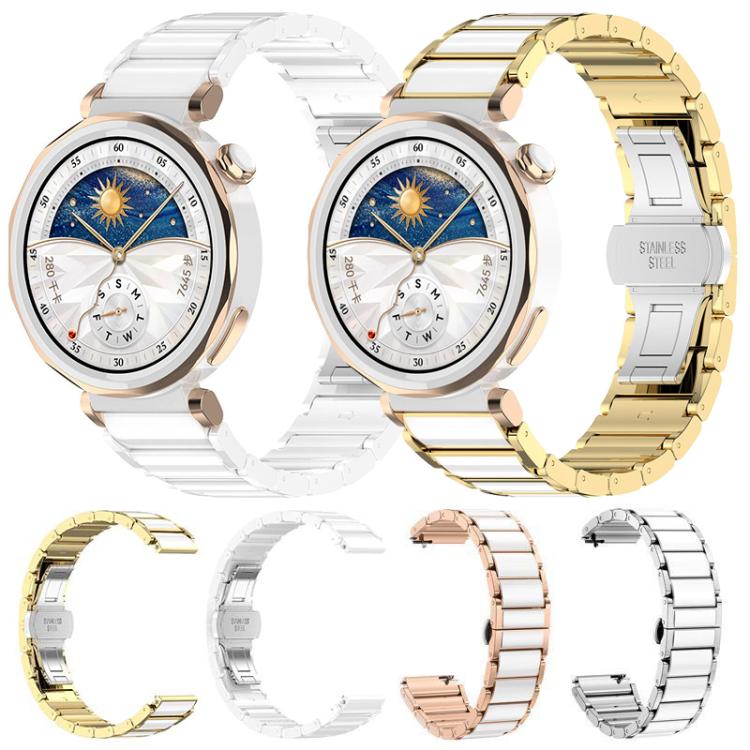 xDfind Ceramic Stainless Steel Watch Band, For Huawei Watch GT 6 41mm / GT 5 Pro 42mm