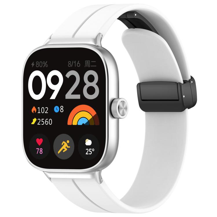 xDfind  Flat Head Groove Folding Black Buckle Silicone Watch Band, For Xiaomi Band 10 Pro / 9 Pro / Redmi Watch 6, For Redmi Watch 3 Active / Watch 3 Lite, For Redmi Watch 3
