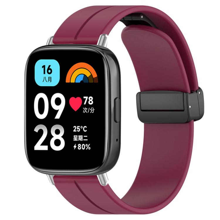 xDfind  Flat Head Groove Folding Black Buckle Silicone Watch Band, For Xiaomi Band 10 Pro / 9 Pro / Redmi Watch 6, For Redmi Watch 3 Active / Watch 3 Lite, For Redmi Watch 3
