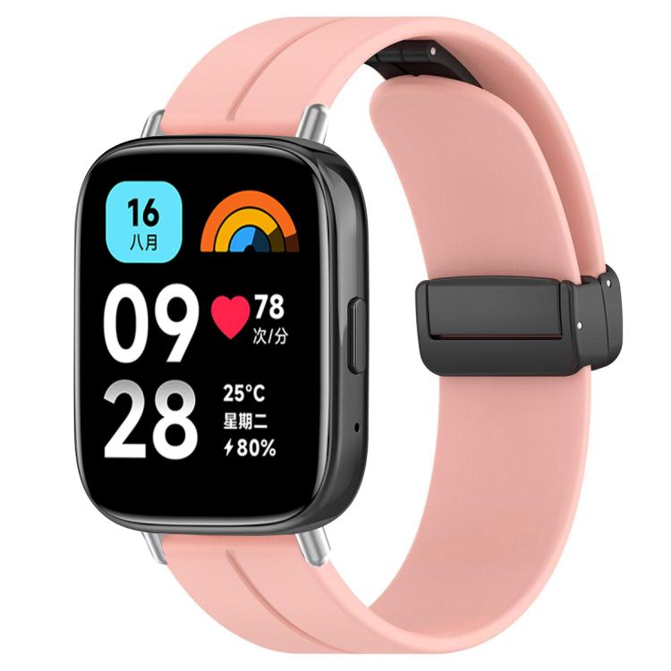 xDfind  Flat Head Groove Folding Black Buckle Silicone Watch Band, For Xiaomi Band 10 Pro / 9 Pro / Redmi Watch 6, For Redmi Watch 3 Active / Watch 3 Lite, For Redmi Watch 3