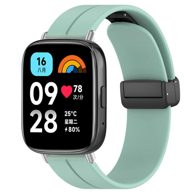 xDfind  Flat Head Groove Folding Black Buckle Silicone Watch Band, For Xiaomi Band 10 Pro / 9 Pro / Redmi Watch 6, For Redmi Watch 3 Active / Watch 3 Lite, For Redmi Watch 3