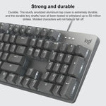 لوحة مفاتيح ميكانيكية سلكية مضيئة Logitech K845، طول الكابل: 1.8 متر، محور لونغهوا بني، محور لونغهوا أحمر