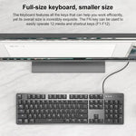 لوحة مفاتيح ميكانيكية سلكية مضيئة Logitech K845، طول الكابل: 1.8 متر، محور لونغهوا بني، محور لونغهوا أحمر