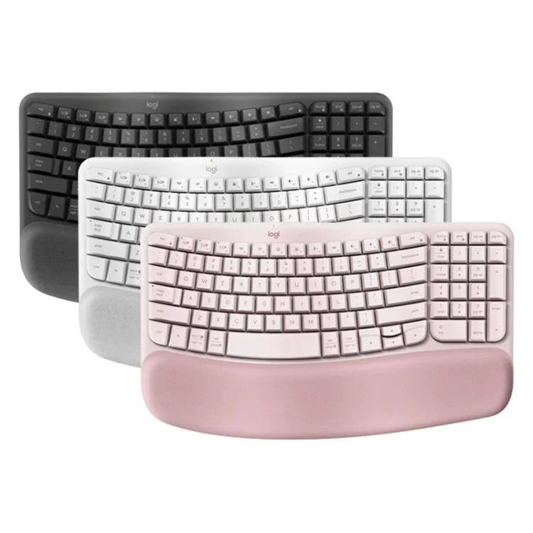 لوحة مفاتيح لاسلكية مريحة Logitech WAVE KEYS