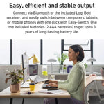 لوحة مفاتيح لاسلكية مريحة Logitech WAVE KEYS