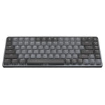 لوحة مفاتيح ميكانيكية ذكية مضيئة لاسلكية بلوتوث Logitech MX Mini مدمجة، محور شاي، محور أزرق
