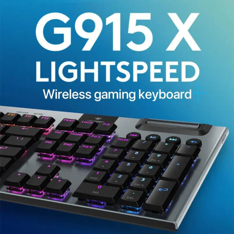 لوحة مفاتيح ألعاب لاسلكية منخفضة الارتفاع Logitech G915 X LIGHTSPEED