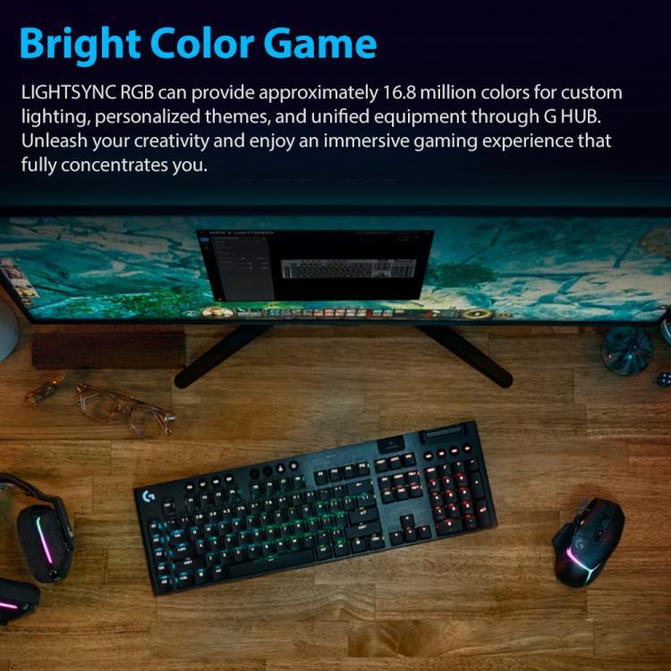 لوحة مفاتيح ألعاب لاسلكية منخفضة الارتفاع Logitech G915 X LIGHTSPEED