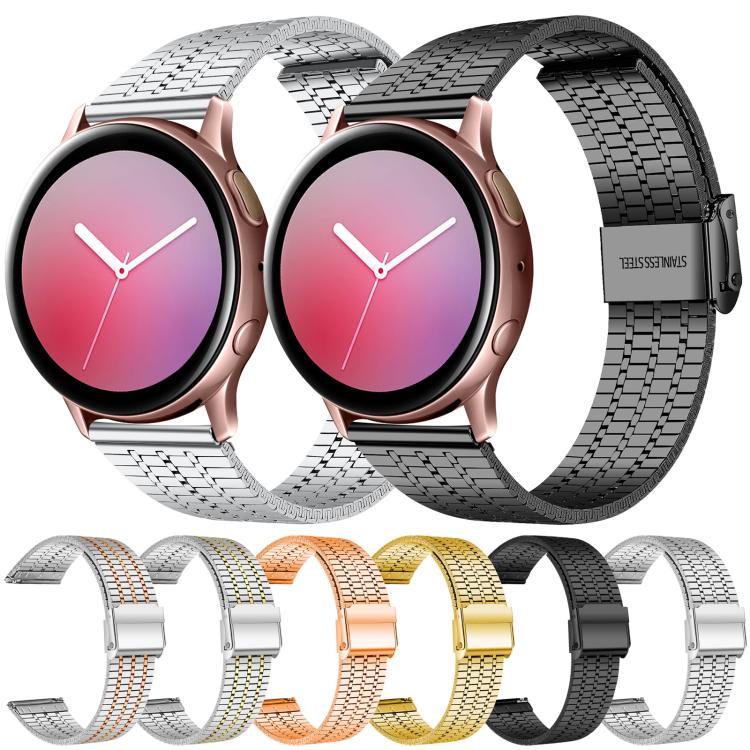 xDfind Seven Beads Buckle Stainless Steel Watch Band, 20mm, 22mm