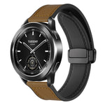 xDfind Crazy Horse Pattern Silicone Skin Magnetic Buckle Watch Band, 18mm, 20mm, 22mm