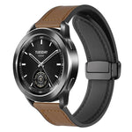 xDfind Crazy Horse Pattern Silicone Skin Magnetic Buckle Watch Band, 18mm, 20mm, 22mm