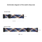 xDfind Magnetic Buckle Nylon Braid Watch Band, For Honor Band 10 / 9