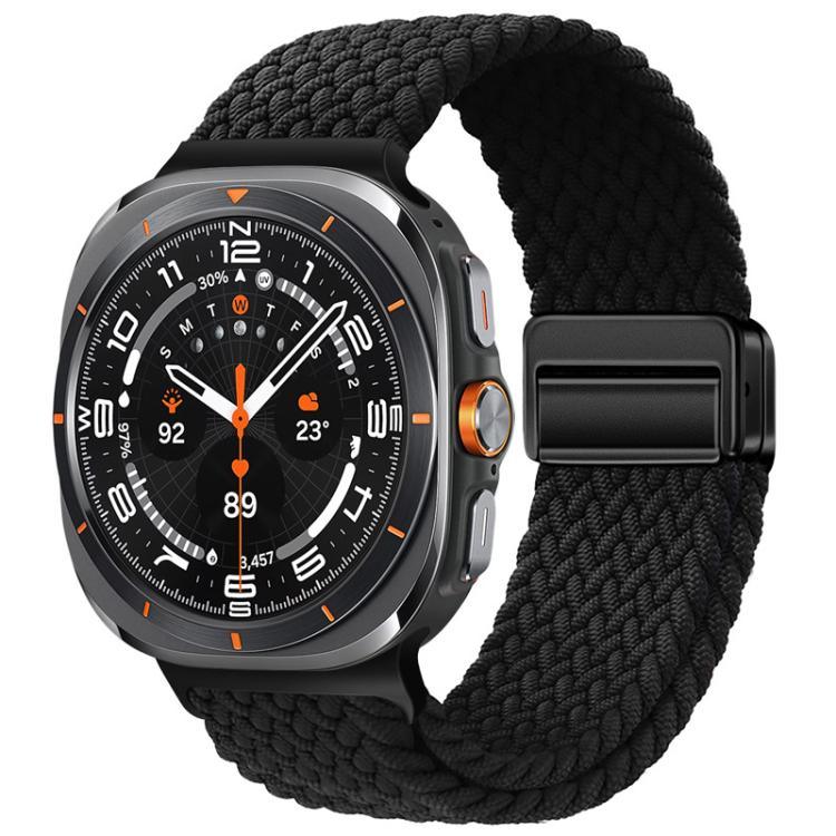 xDfind Magnetic Buckle Nylon Braid Loop Watch Band, For Samsung Galaxy Watch Ultra / Ultra 2025, For Samsung Galaxy Watch8 / Watch8 Classic